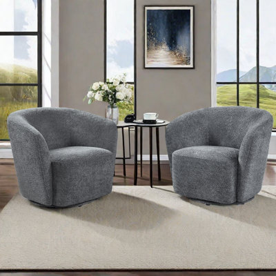 Fauteuil pivotant de 31,1 po Obrain