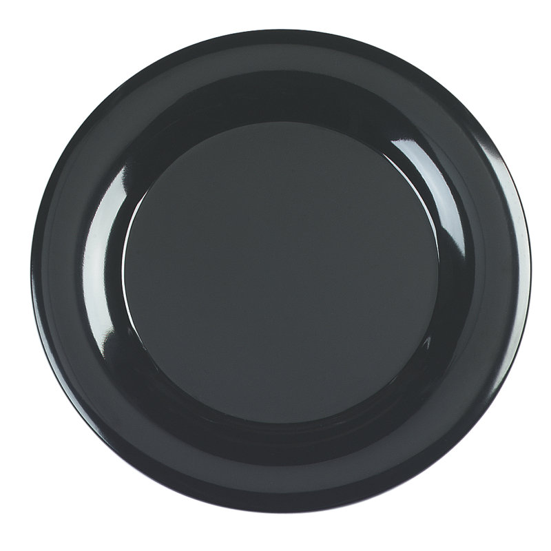 Carlisle Food Service Products Melamine Platter, Black, 19" W x 19" D