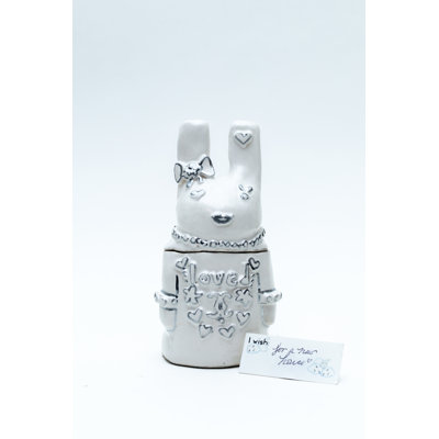 Pot en céramique 6 po Coco Bright White / Chrome