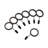 Mode Farmhouse Collection 1 1/8 in Diameter Curtain Rod Set with Cottage Square Finials and Steel Wall Mounted Adjustable Rod-63562253-63562254