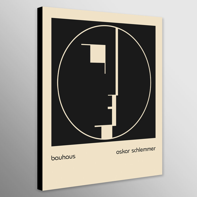 Bauhaus Head Emblem - Wrapped Canvas Print, 61cm H x 41cm W