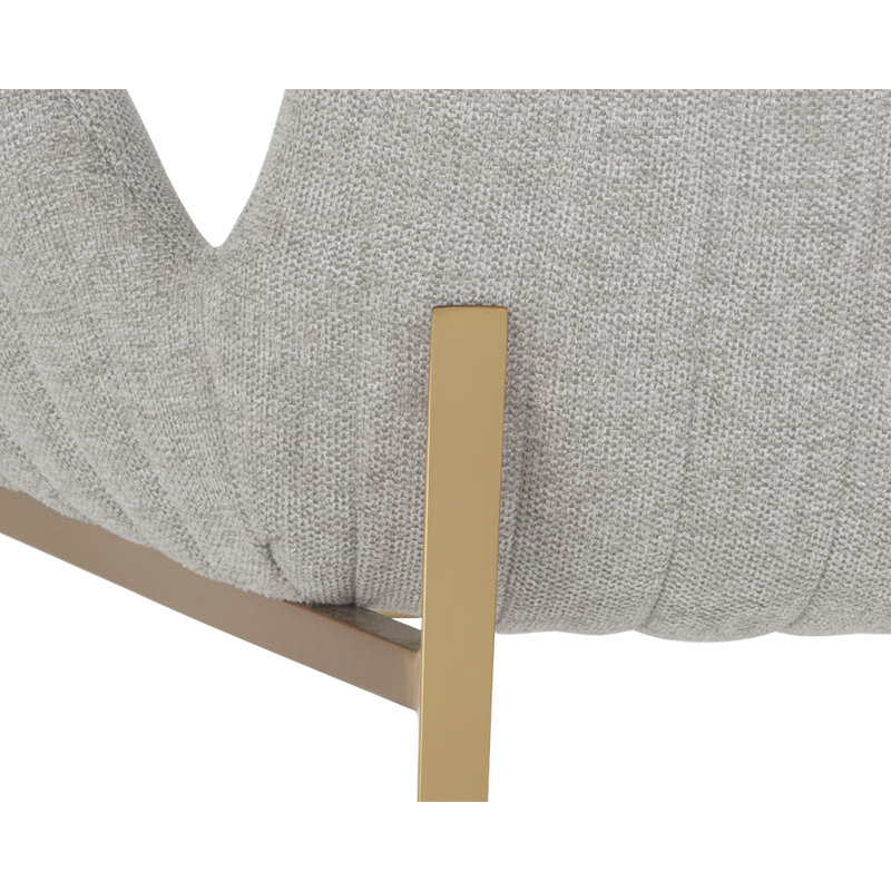 Benziger Upholstered Arm Chair, Gray