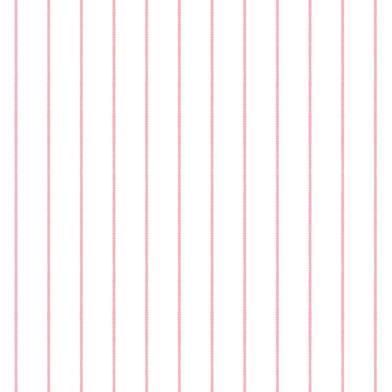 Scallop Stripe - Apple 10m Wallpaper, Pink Striped