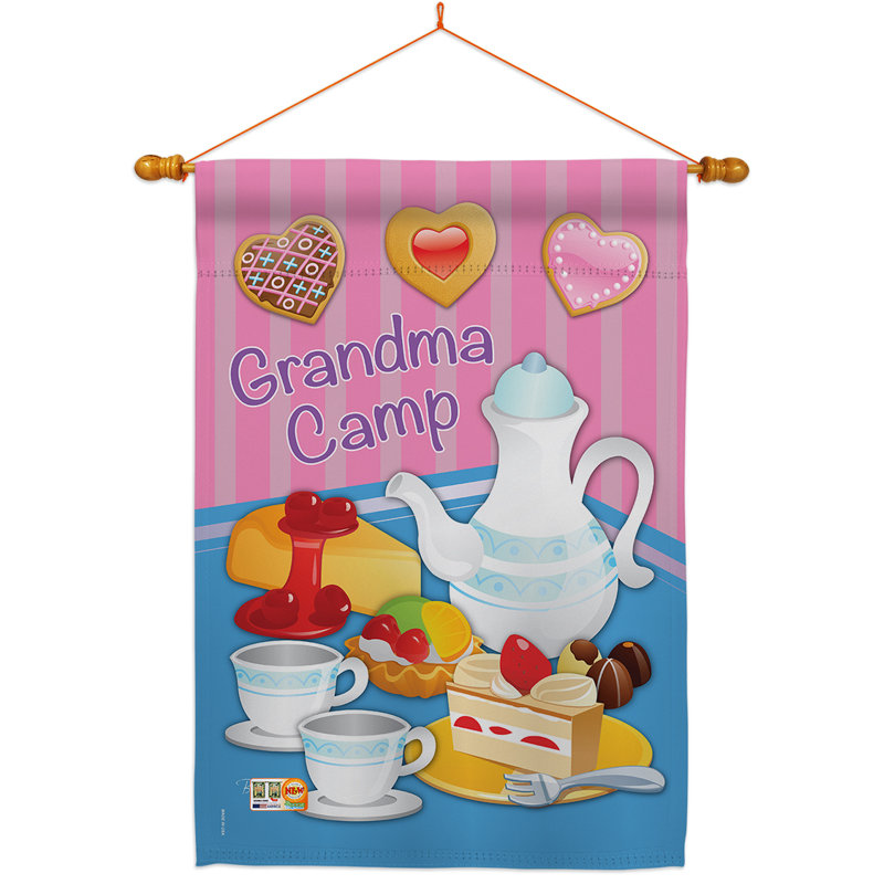 Double Sided 40 in. H x 28 in. W Polyester Flag set
