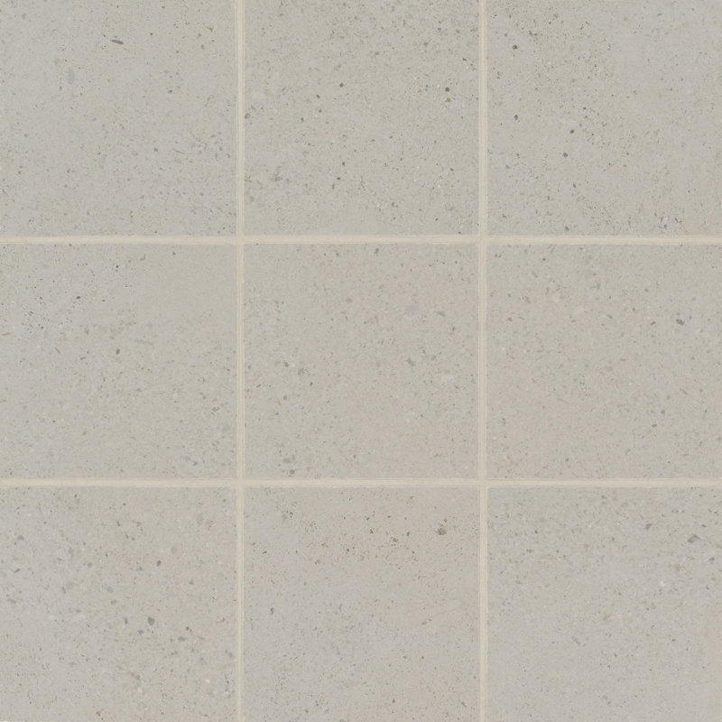 Thaddeus 4" x 4" Porcelain Grid Mosaic Tile, Pearl