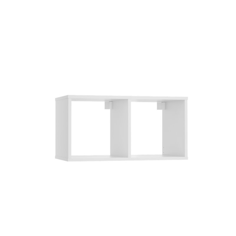 38cm H Cube Bookcase, (2 Shelves) 38cm H x 74cm W x 39cm D