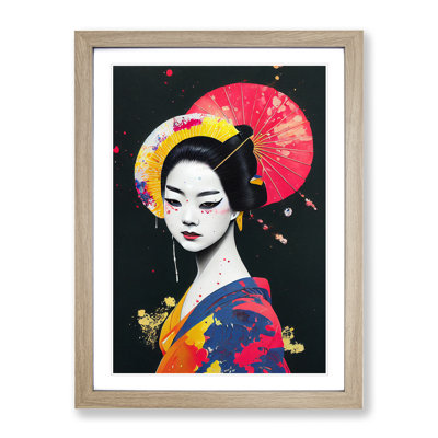 Geisha Painted No.1 - Single Picture Frame Print