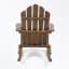 Chaise berçante de patio avec accoudoirs en bois
