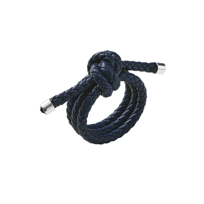 Rope Knot Napkin Ring, Navy