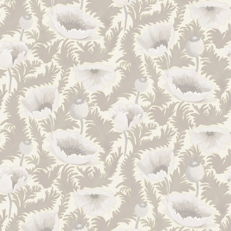 Papier peint floral Poppy Bloom