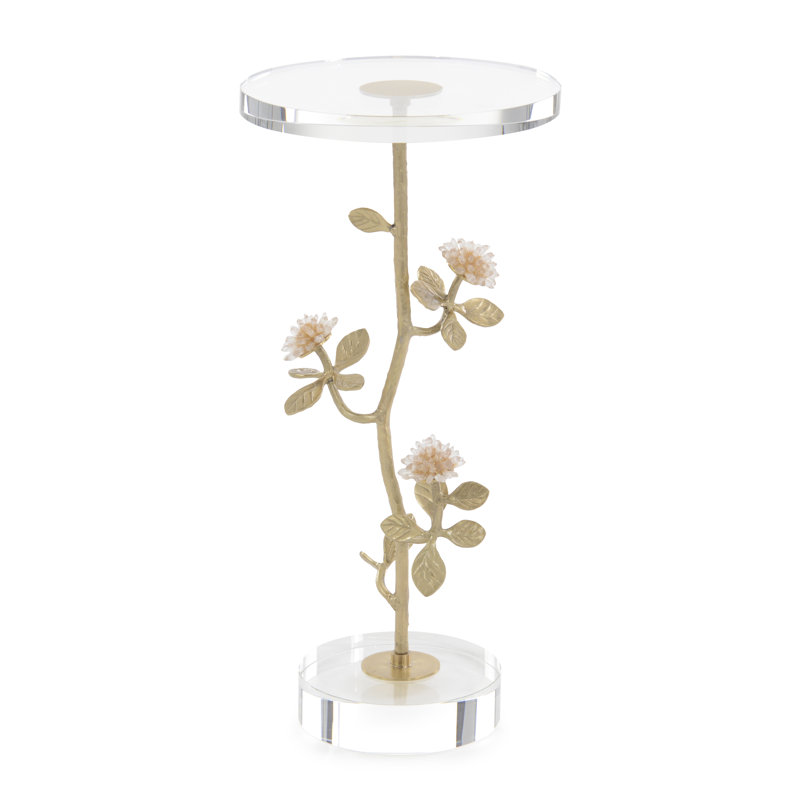Table à martini en quartz et cristal