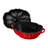  Staub Visual Imperfection Cast Iron Tomato Cocotte, Dutch Oven, 3-quart, Made in France, Cherry