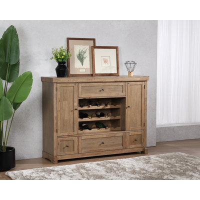 Solid Wood 60" Wide Spirit Cabinet, No Assembly Needed