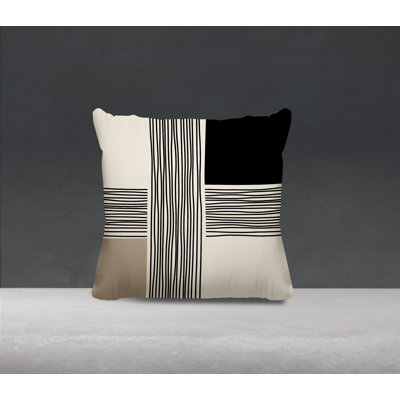 Cassie Abstract Outdoor Reversible Throw Pillow