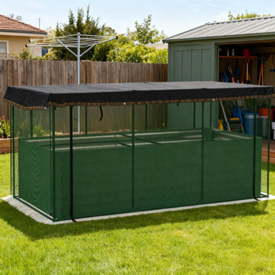 Jardinière multifonctionnelle en acier avec abat-jour et rangement, conception extérieure moderne
