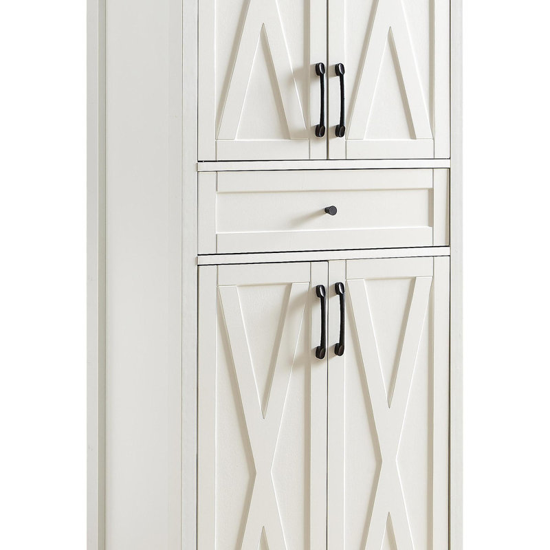 Armoire d'appoint 66 ", blanc, Blanc