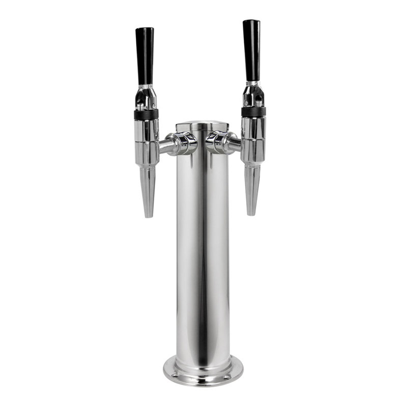 Kegco Dual Tap Conversion Kit with, Stainless Steel
