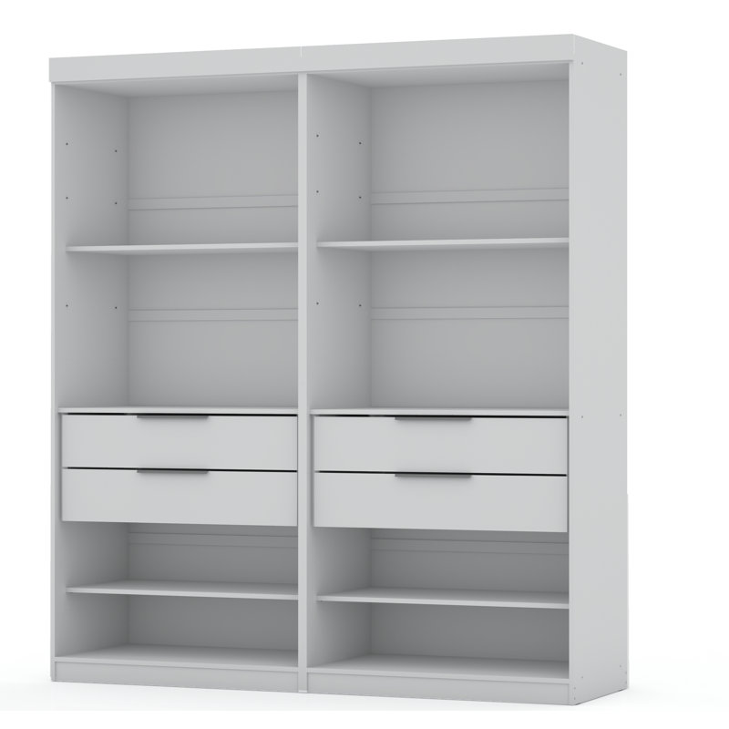 Aleece 71.96'' Closet System, White