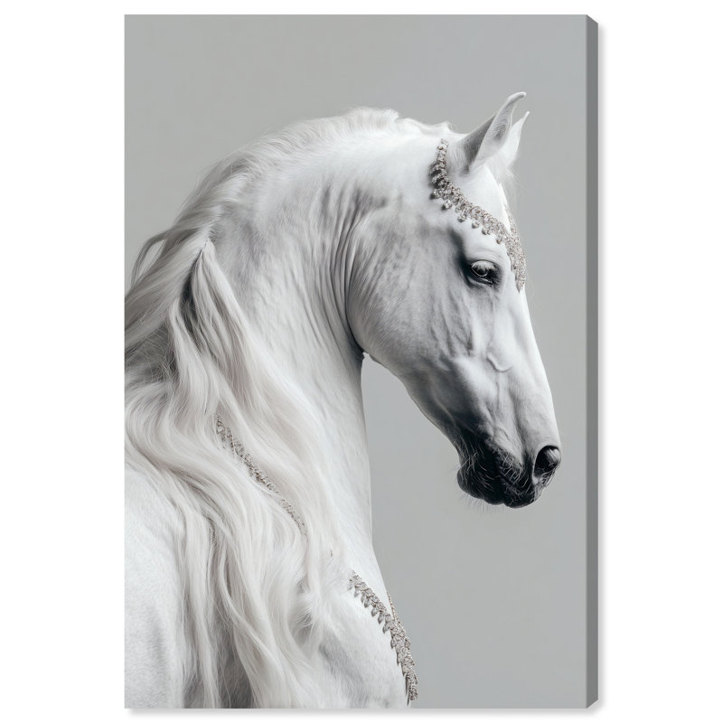 Jeweled Mane I Print by Oliver Gal, 15" H x 10" W, Gallery Wrapped