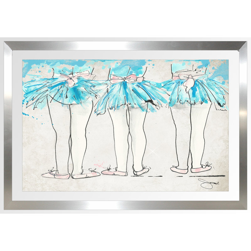 «Dance Class», reproduction encadrée, H 27,5 po x l 39,5 po, H 27,5 po x l 39,5 po x P 0,75 po, Tapis transparent