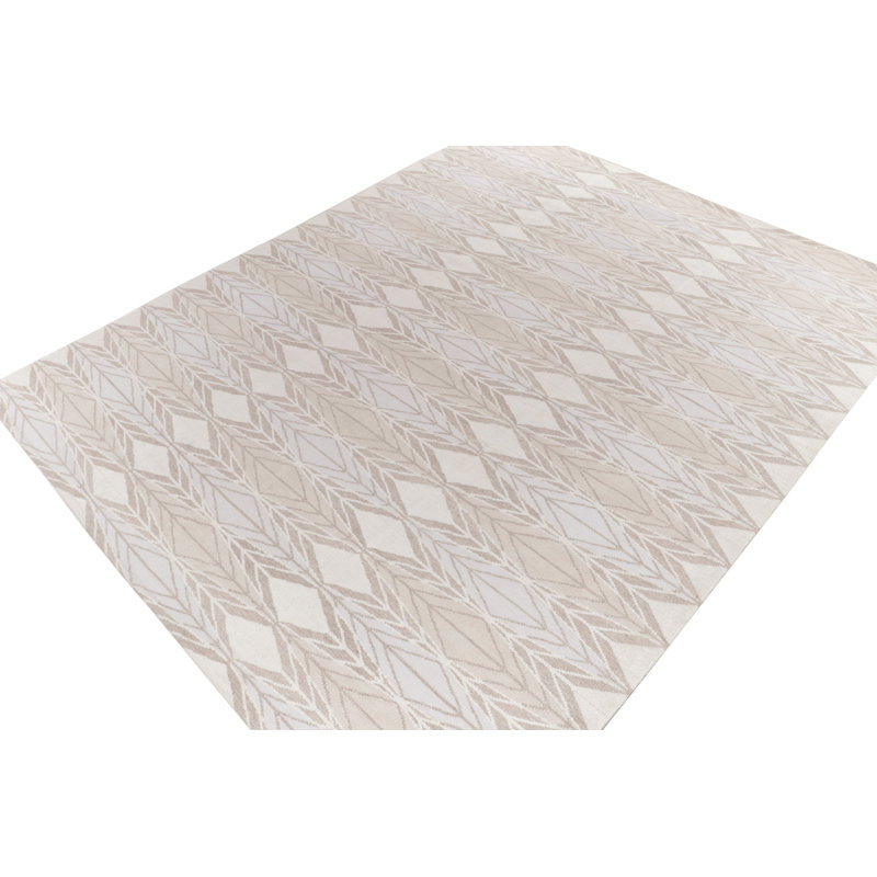 Scandinavian Wool Geometric Area Rug, Rectangle 10' x 14'