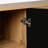 Carved Flower Door Large Storage Cabinet With Metal Handle Suitable for Living Room, Kitchen, Entryway-927910267