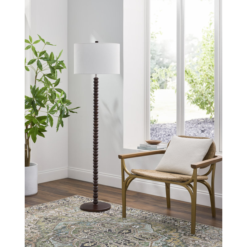 Darienzo Accent Floor Lamp, Dark Brown