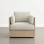 Fauteuil pivotant rembourré