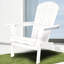 Chaise de patio blanche pliante, 2 pièces, bois, grain d'extérieur de style moderne, 2 pièces-700011067