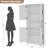 70 in Tall Kitchen Pantry Cabinet, Freestanding Storage Cabinet with 4 Doors and Adjustable Shelves-38342318