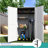 260 Gallons HDPE UV-Resistant Double-Panel Outdoor Storage Shed-127346811