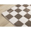 Tapis d'intérieur à carreaux brun Marshay-2018904193