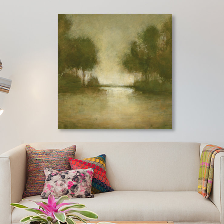 « golden valley i », impression sur toile, H 12 po x l 12 po x P 0,75 po, Pas de tapis, Toile tendue