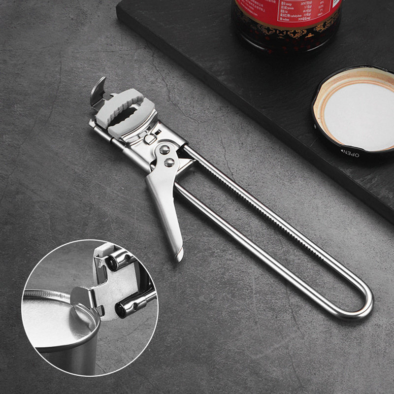 Ouvre-bouteille en acier inoxydable Ouvre-boîte à bouchon à vis Ouvre-bouteille multifonctionnel et robuste, B