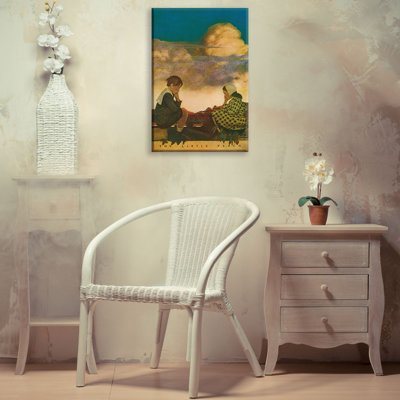 «The Little Peach» par Maxfield Parrish, toile tendue avec châssis