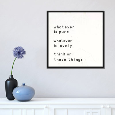 «Words of Encouragement IV», art textuel sur toile