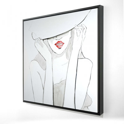 " Woman With Big Hat "