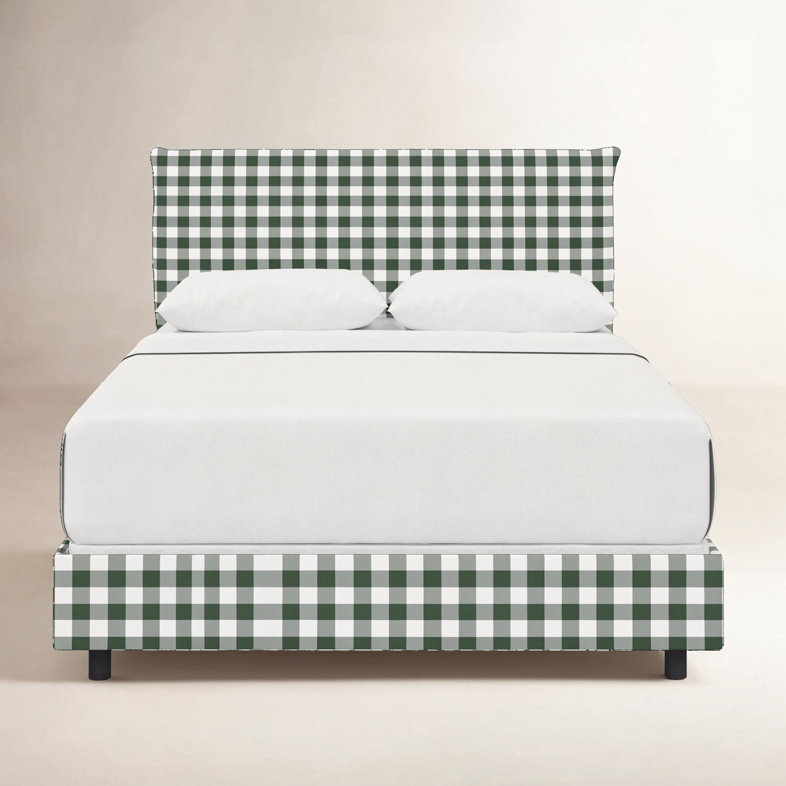 Bessinger Cotton Upholstered Bed, Twin