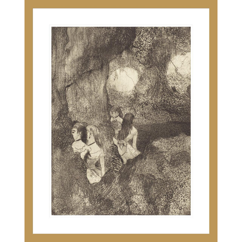 «Dancers in the Wings» par Edgar Degas, impression giclée encadrée, H 29,5 po x l 23,5 po