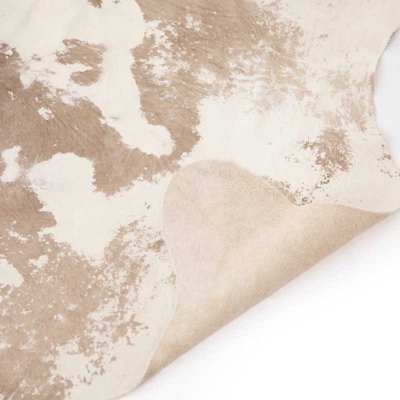 Mateo Handmade Cowhide Brown Rug