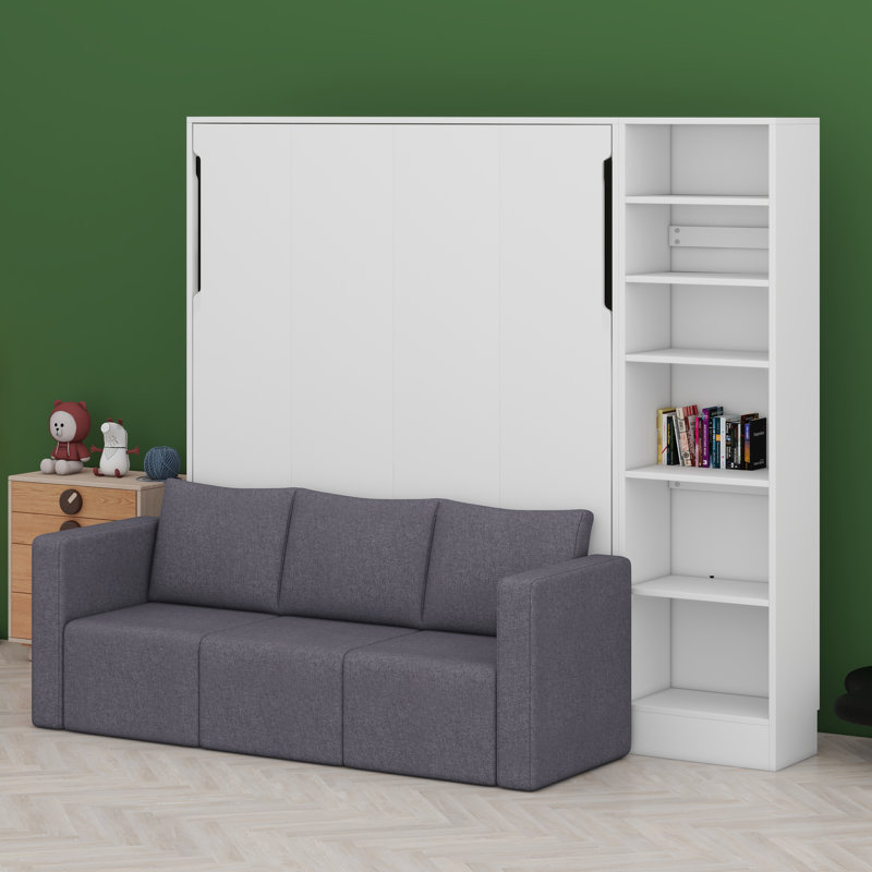 Murphy Bed Wall Bed With Sofa,With Shelves