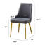 Ensemble de salle à manger en verre avec chaises d'appoint en velours plissé-1020800518-1020800519