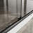 Goodyo Double Sliding Glass Shower Door  60 In. W X 72 In. H Aluminum Framed Shower Enclosure With SGCC Clear Tempered Glass, Stainless Steel Hardware, Matte Black