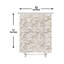 Rideau de douche beige à motif cachemire classique 183 x 183 cm (72 x 72 po) pour salle de bain d'invités - Rafraîchissement
