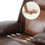 Fauteuil inclinable en cuir reconstitué brun