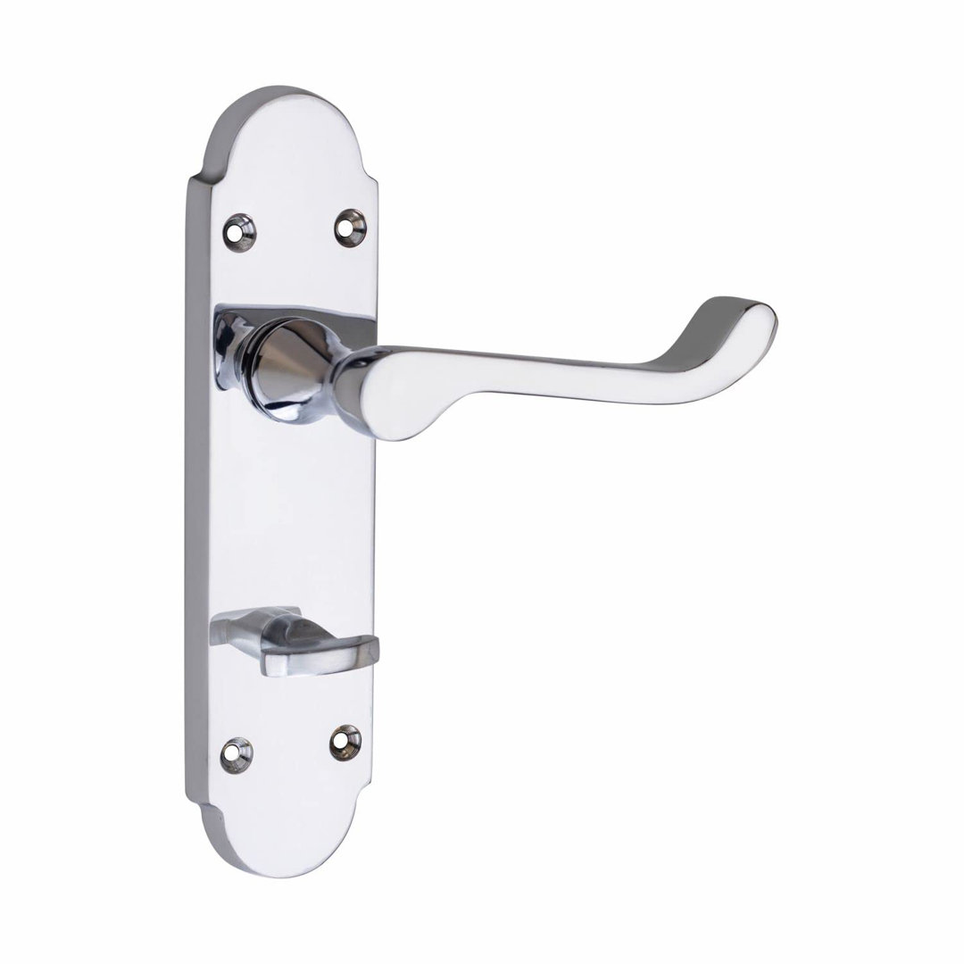Scroll Door Handles with Mortise Lock
