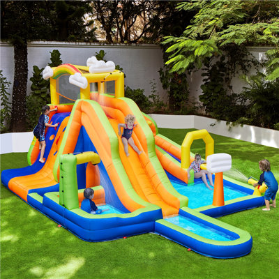 18' x 13' Inflatable Water Slide with Air Blower