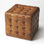 Leon Button Tufted Leather Ottoman