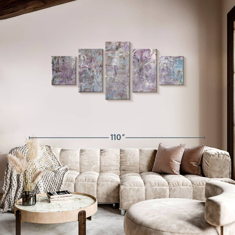 Lilacs And Lace, 36" H x 80" W