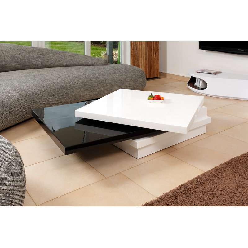 Aruba Abstract Coffee Table, Black